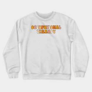 OT Bubble Letters Orange Crewneck Sweatshirt